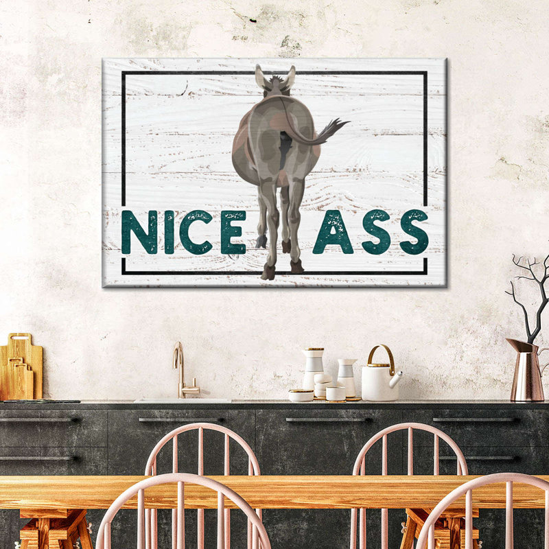 «Funny Nice Ass», reproduction sur toile tendue, H 8 po x l 12 po x P 1 po