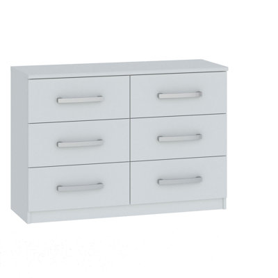 Treble 112cm W 6 - Drawer Chest of Drawers