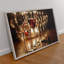 Verre de vin rouge, impression sur toile Wallart-727654198-727654199