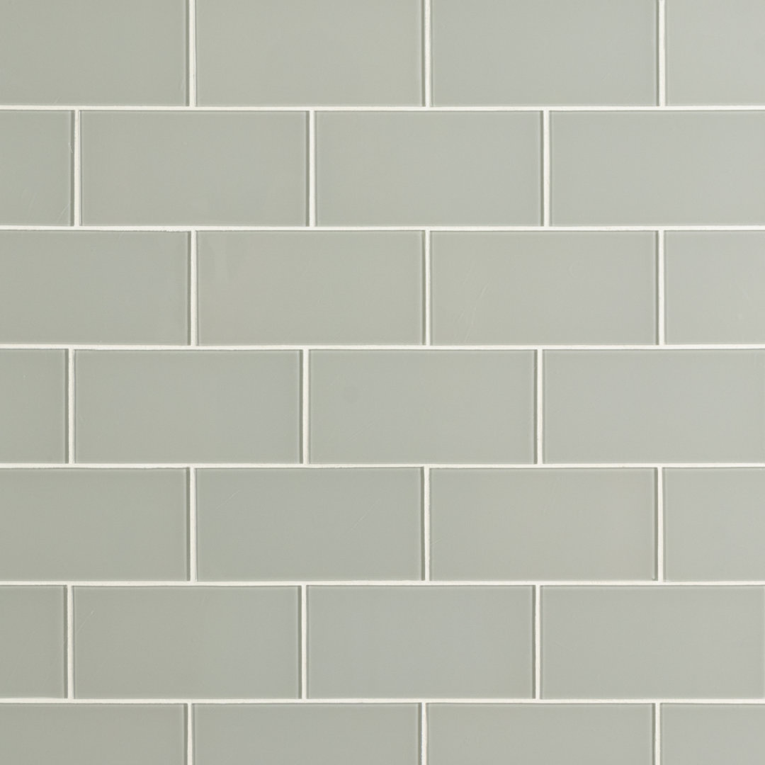 Premium 3" x 6" Straight Edge Glass Mosaic Subway Tile WS Tiles® 