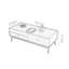 Table basse minimaliste en bois massif de couleur noyer-51979651