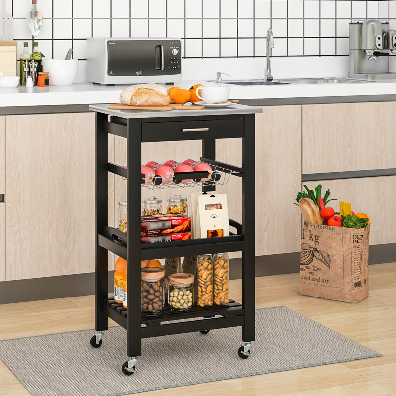 Amat Bar Cart, Black