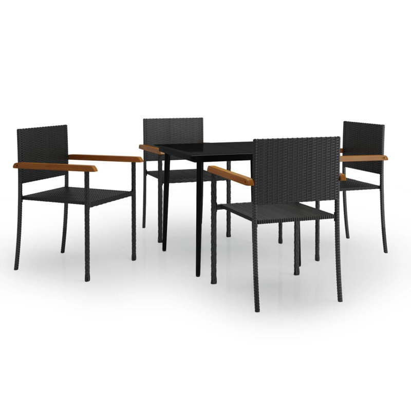 Glancy 4 - Person Patio Dining Set with Square Table