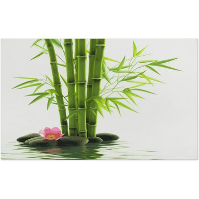 Serviette de plage en bambou vert absorbant et à séchage rapide, serviette de gymnastique ultra portable, résistante, serviette de voyage pour la douche, la plage, la salle de sport, le spa, la natation et les aventures en plein air 35 * 70 pouces