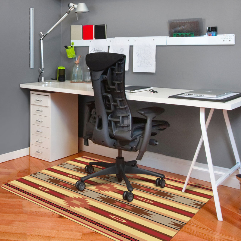 Tapis de chaise de bureau 9 à 5 35 po x 47 po Southwestern Répétition