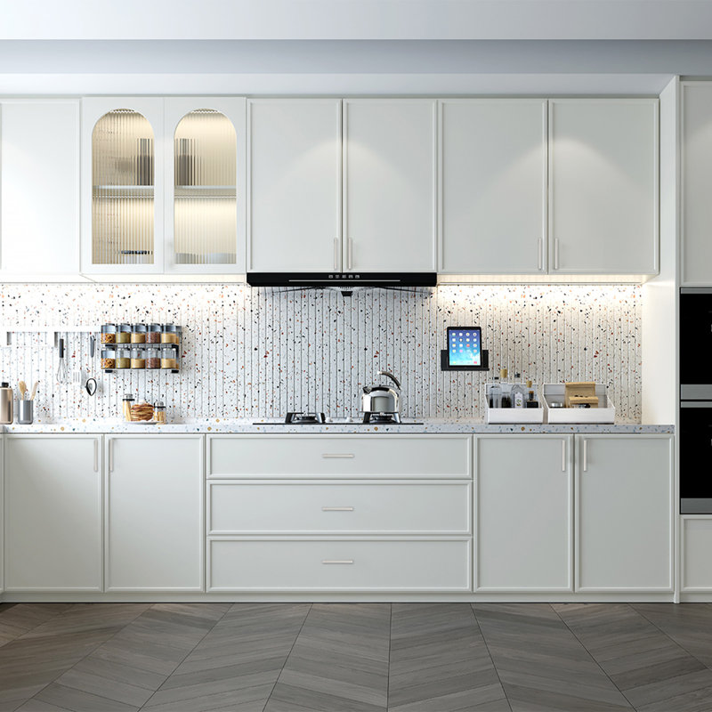 Paquet de 10 poignées d'armoire en nickel satiné brossé, poignées d'armoire de cuisine pour tiroirs, meuble-lavabo et salle de bain