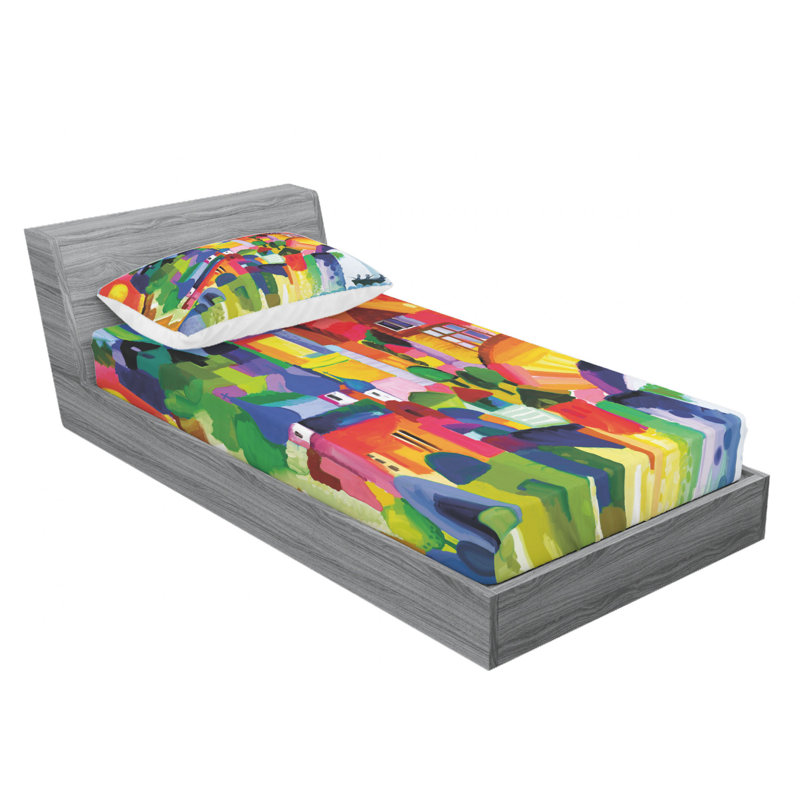 Microfiber Sheet Set, Twin XL Sheet Set with Fitted Sheet