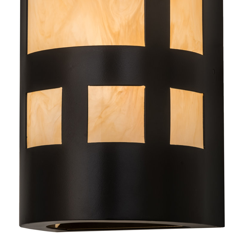 Luminaire d'extérieur à cloison 2 lumières Sutter, Bronze intemporel