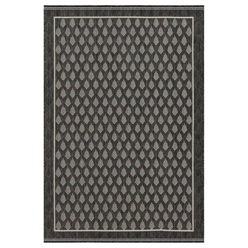 Anthracite Indoor/Outdoor Area Rug, Rectangle 7'10" x 10'3"
