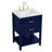 Sinclaire 24'' Single Bathroom Vanity with Engineered Marble Top-595369486