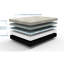 Matelas de 10 pouces très grand - mousse viscoélastique imprégnée de gel avec support 5 HD et couche douce pour un confort moyen, ferme, housse amovible de 2,5 po