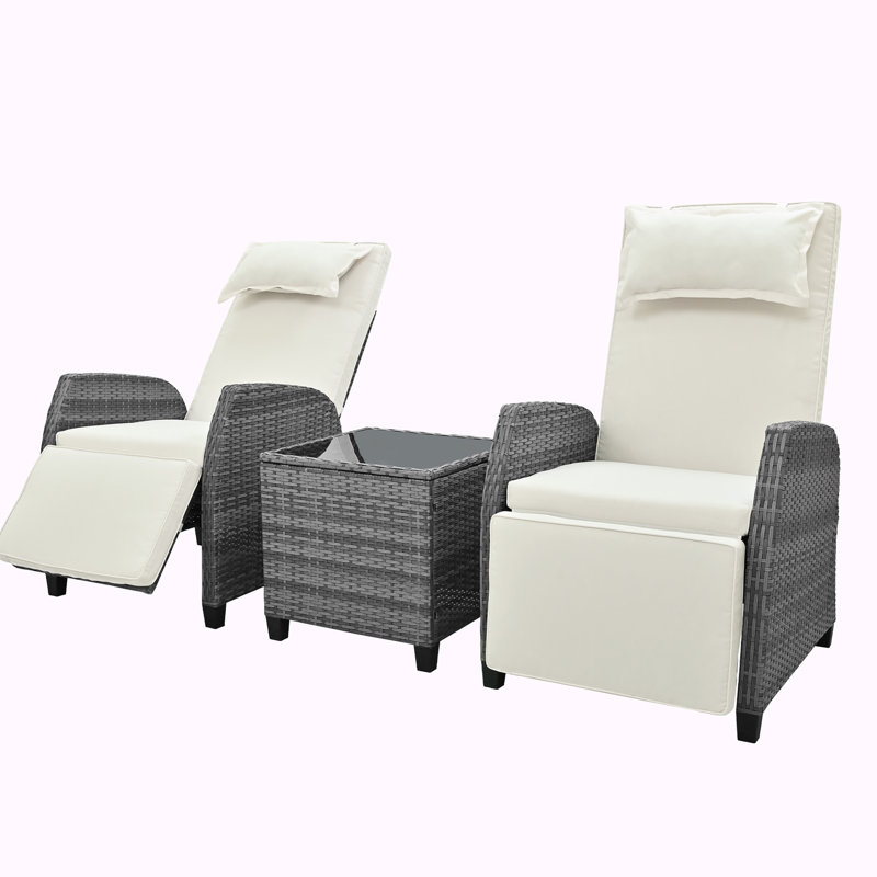 Rex 6 - Person Patio Conversation Set with Cushions, Beige