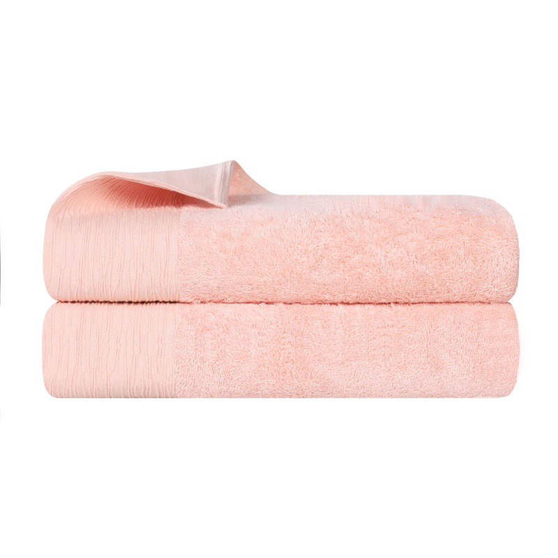 Rose, Draps de bain - paquet de 2