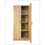 Armoire de rangement polyvalente en chêne Modex avec tablettes réglables et portes à fermeture douce pour une organisation polyvalente-687073897