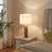 Gaverne 20.7" H Solid Wood Table Lamp with Linen Drum Shade-1298927822