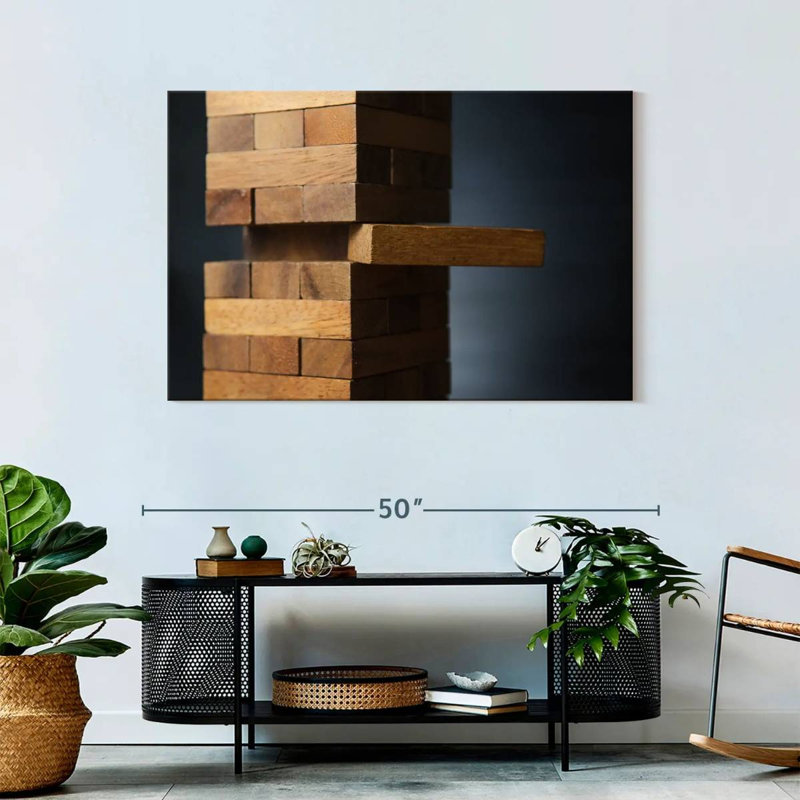 Senne Jenga Game, 30" H x 45" W