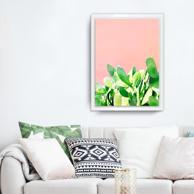 « heat montée », impression sur toile succulent