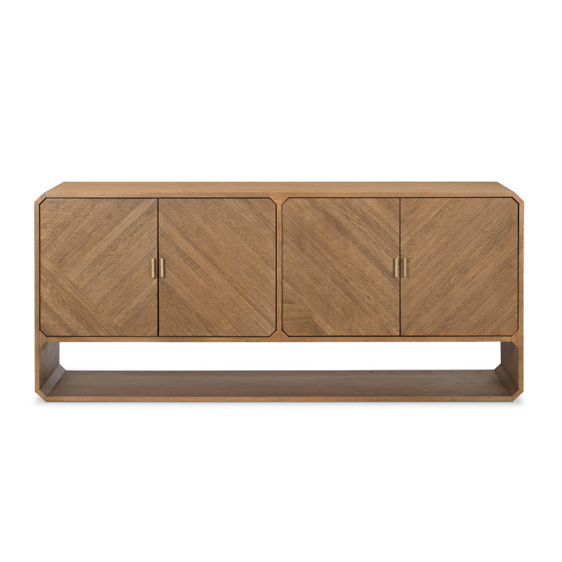 Caspian 68.5'' W Solid Wood Sideboard, Brown