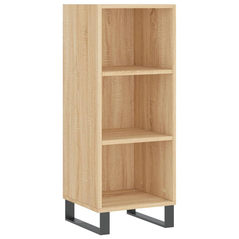 Macmanus 90cm H x 34.5cm W Standard Bookcase, Sonoma Oak