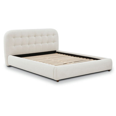 Boucle Upholstered Bed