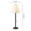 Lampe de table noire 27,5 "