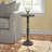 Aracena Distressed Aluminum Round End Table-108679921