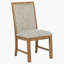 Chaise d'appoint rembourrée Natural Brown (ensemble de 2)