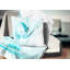 Fumée colorée bleu clair - coussin imprimé abstrait-30062665-30062669