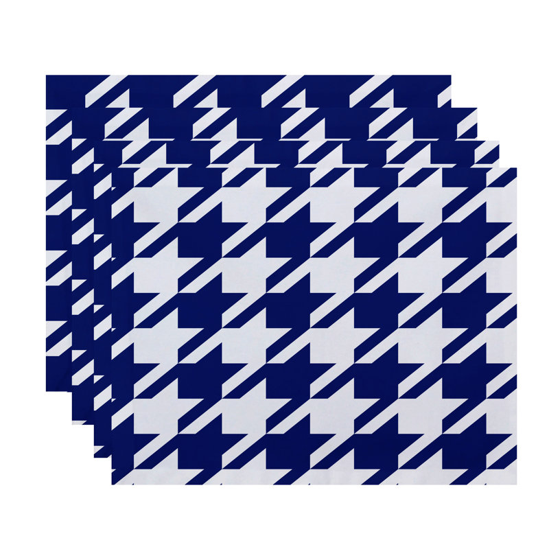 Bryant 4 Piece Placemat Set, Royal Blue