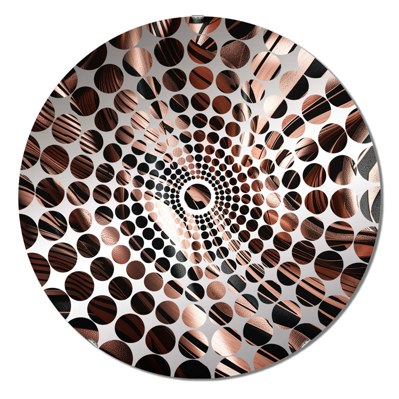 Choudary - Miroir décoratif à cercles concentriques, 23,6 po x 23,6 po