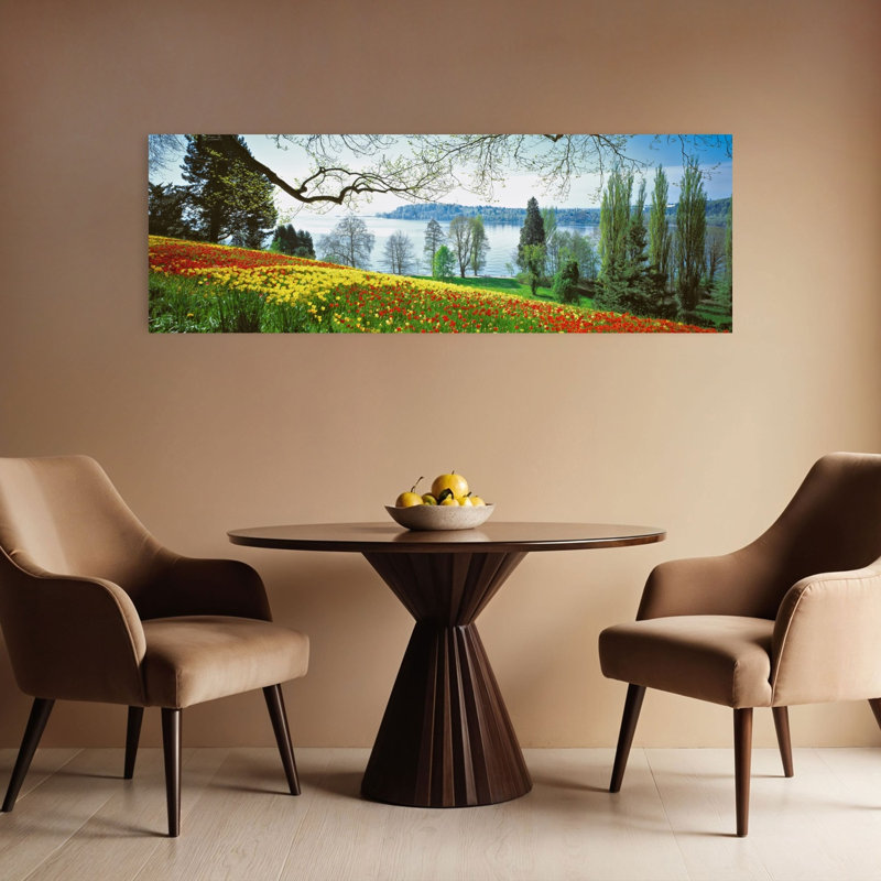 Lake Constance Insel Mainau Germany 1 Piece Wrapped Canvas Panoramic Wall Art, 40.64 cm H x 121.92 cm W
