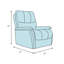 Fauteuil inclinable électrique standard en cuir véritable de 32 po Garver-419436926
