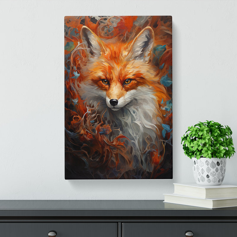 Fox Neo-Plasticism - Print, 76cm H x 50cm W x 3cm D