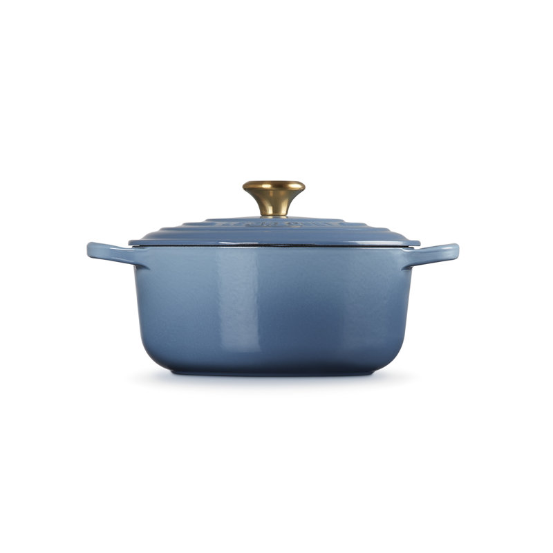 Le Creuset Cast Iron Round Casserole, Chambray, 20cm / 2.4L