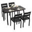 Ensemble de table de salle à manger pour 4, 5 pièces ensemble de table de cuisine et chaises-1894646798-1894646799