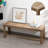 Brigida 43.3"W Solid Wood Bench,Entry Bench,Corridor Bench,Outdoor Bench-1864145171