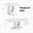 Modern Minimalist White MDF Living Room Table Sets (Square + Rectangular)White