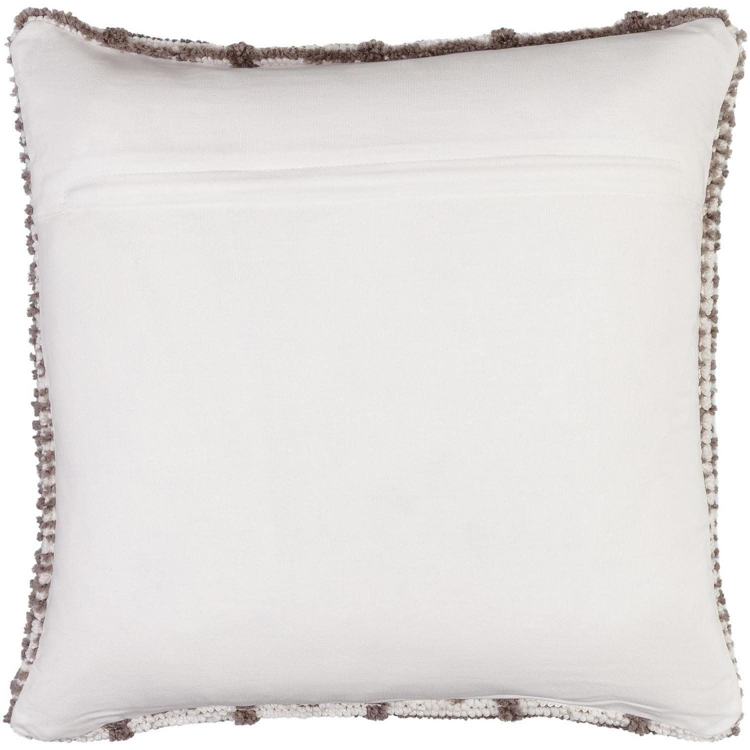 Wanderer Pillow Cover, Charocal/White, 18" x 18", Down
