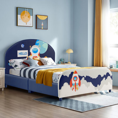 Lit plateforme en tissu pour enfants