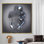 Art romantique romantique sur toile métallique 3D mettant en vedette un couple - Cadeau idéal pour les amoureux de la Saint-Valentin