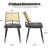 Fabric Upholstered Side Dining Chairs-2120704267