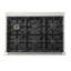 KUCHT Professional 36 po 5,2 pieds cubes Cuisinière au gaz naturel avec brûleurs scellés et four à convection en acier inoxydable avec porte de four rouge-87227279-87227284