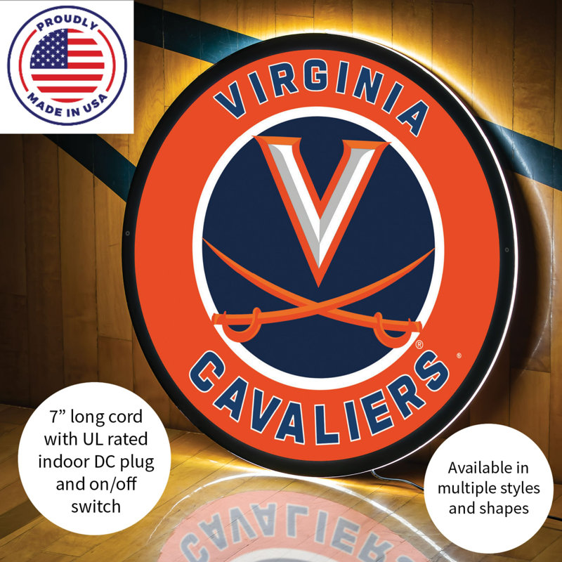 Enseigne murale 23 "NCAA Team, NCAA Virginia
