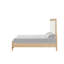 Très grand lit oriental avec tête de lit matelassée, style transitionnel, structure durable et élégante