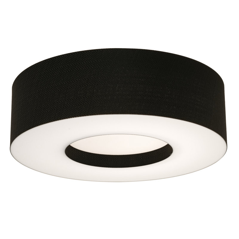 Flush Mount, Black, 4.75" H x 15" W x 15" D