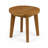 Round Acacia Wood Outdoor Side Table with Slatted Top-1706014461
