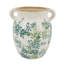 8.9X7.5X9.6" Floral Twin-Handle Vase
