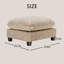 Repose-pieds en tissu chenille pour salon-132913225