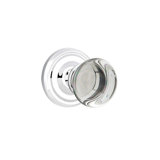 Privacy Providence Crystal Clear Knob with Regular Rose
