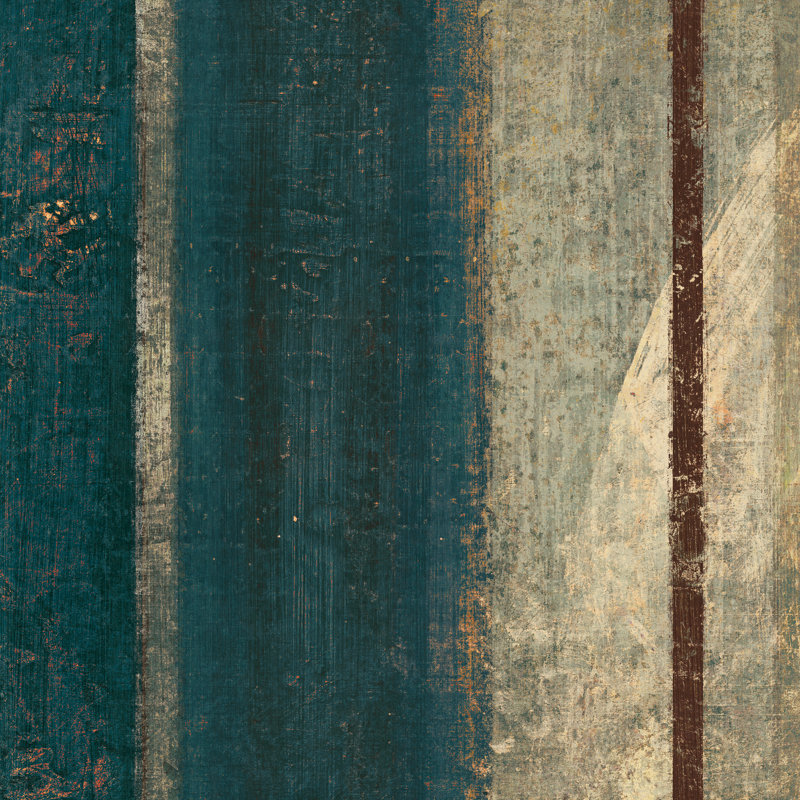 " Bora Blue Square II ", No, 20" H x 20" W x 1.25" D, White Framed Canvas